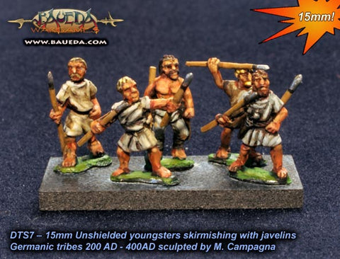 Baueda - Lightly equipped warriors (8 foot) - 15mm