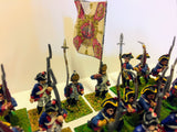 Napoleonic French Infantry Army x 33- 28mm - PAINTED - CP@