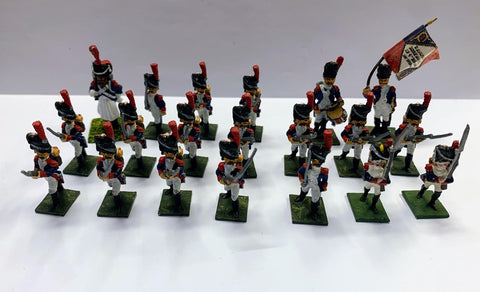 French Grenadiers x20 - Napoleonic Wars - 28mm - PAINTED - CP@