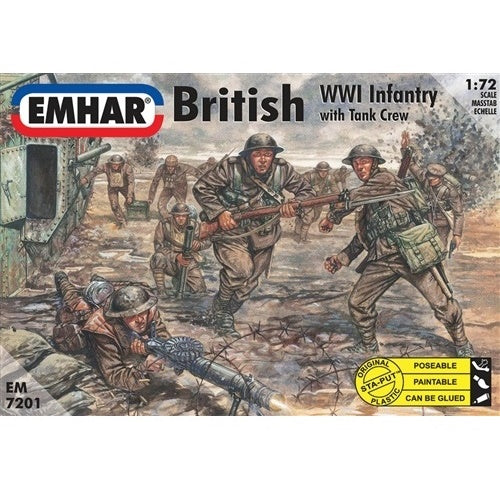 Emhar - 7201 - British WWI infantry with tank crew - 1:72