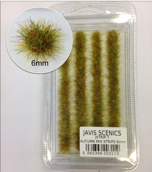 JAVIS - JSTRIP7 - Static Grass Strips - Autumn 6mm