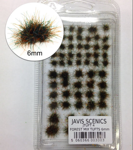 JAVIS - JTUFT4 - Static Grass Tufts- Forest 6mm