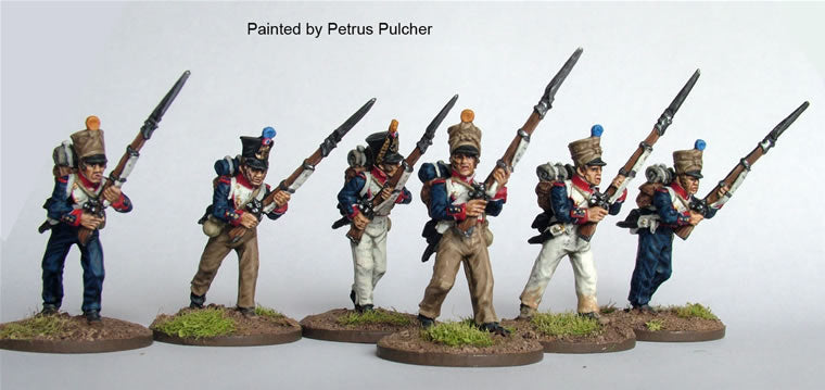 Perry - FN31 - French Line Fusiliers advancing,'high porte' (Nap. wars) - 28mm