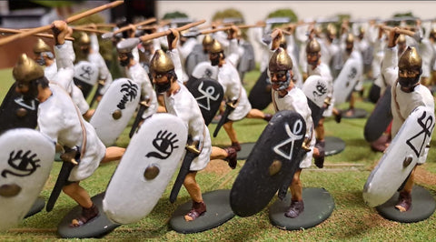 CARTAHAGINIAN INFANTRY CAVALRY PUNIC WARS - 1:32 - PAINTED (SET 7)
