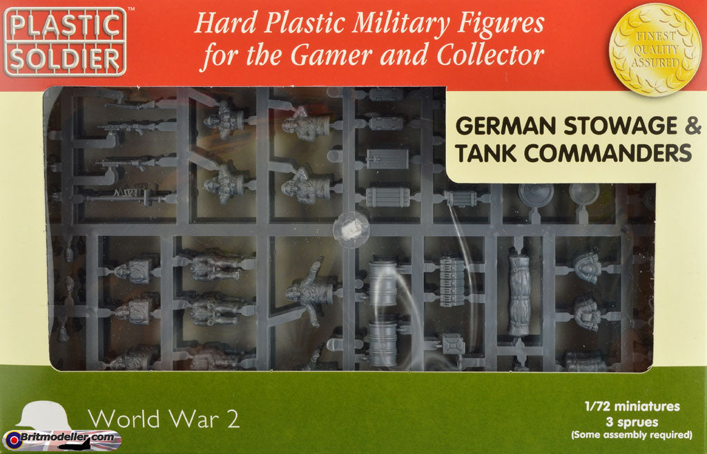 Plastic Soldier - WW2V20021 - German stowage & tank commanders - 1:72