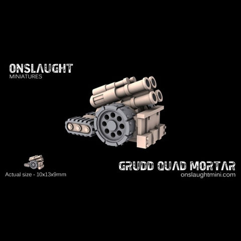 Onslaught Miniatures - Grudd Quad Mortar - 6mm - GDSUPQM