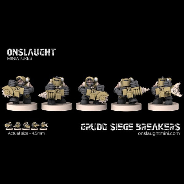 Onslaught Miniatures - Grudd Siege Breakers - 6mm