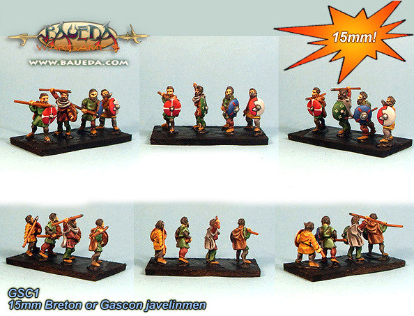 Baueda - Basque or Gascon javelinmen (8) - 15mm – Aster Wargame