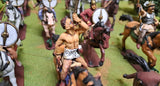 GALLIC WARRIORS CAVALRY PUNIC WARS - 1:32 - PAINTED  (SET21)
