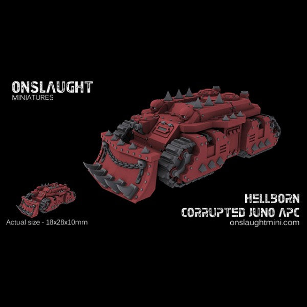 Onslaught Miniatures - Hellborn Corrupted Juno APCs - 6mm