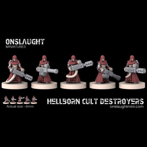 Onslaught Miniatures - Hellborn Cult Destroyers - 6mm