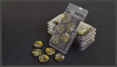 Highland bases Round 40mm (x5) - Gamers Grass - GGB-HLR40 - @