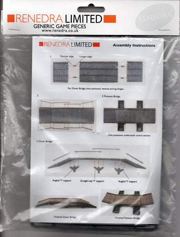 Renedra - RNPON1 - Wooden Pontoon Bridge - 28mm