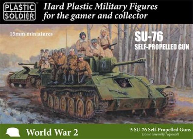 Plastic Soldier - WW2V15036 - Russian SU-76 self Propelled Guns - 15mm