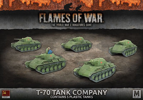 Flames of war - SBX55 - T-70 Tank Company - 1:100