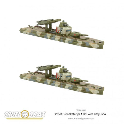 Warlord Games - Cruel Seas - 785001006 - Soviet Bronekater pr.1125 with Katyusha - @