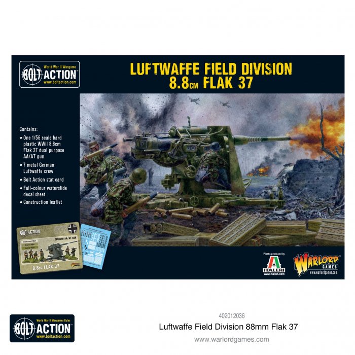 Luftwaffe Field Division 88mm Flak 37 - 28mm - Bolt Action - 402212036 - @