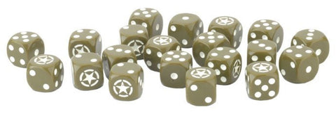 Flames of War - US906 - Late War US Dice Set