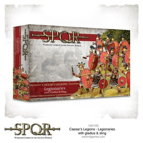 Caesar's Legions Legionaries with gladius & sling - 28mm - SPQR - 152011005