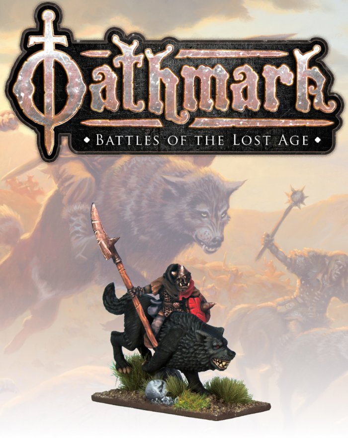 Oathmark - Goblins - OAK111 - Goblin Wolf Rider Champion 2 - 28mm