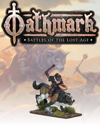 Oathmark - Goblins - OAK114 - Goblin Wolf Rider Musician - 28mm