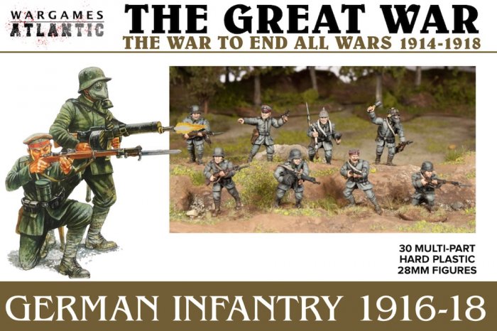Wargames Atlantic - WAAGW001 - German Infantry (1916-1918) - 28mm