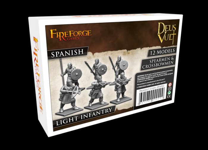 Fireforge - DVSP02 - Spanish - LIGHT INFANTRY - SPEARMEN & CROSSBOWMEN - 28mm