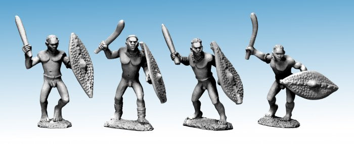 Copplestone castings - AF18 - High Adventure - Dinka Clubmen - 28mm