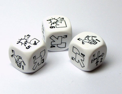 Second Thunder OC-WHT-DICE - Open Combat specialist dice - White