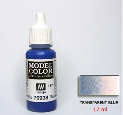 Vallejo Color - Trasparent blue 187