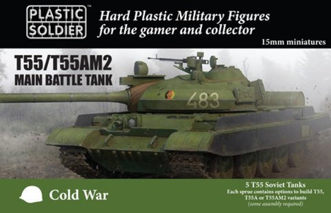 T55/T55AM2 Main Battle Tank - 15mm - Plastic Soldier - MODV15001