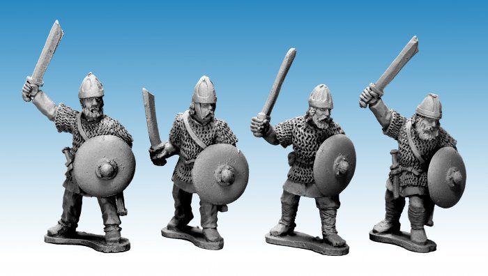 Dark Ages > Early Franks & Saxons  AFS004 - Saxon Noble Warriors with Swords