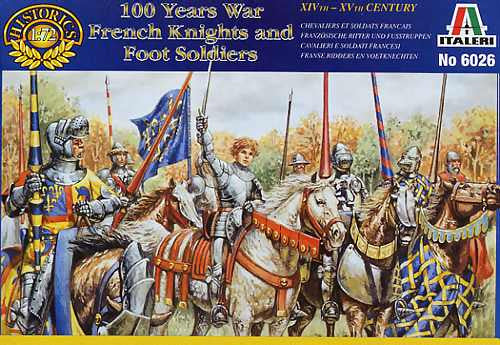 100 years war French knights and foot soldiers - 1:72 - Italeri - 6026