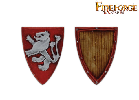 Fireforge - DVSH13 - Lion Rampant Shields (12pcs.) - 28mm @