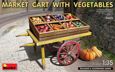 Mini Art - 35623 - MARKET CART WITH VEGETABLES - 1:35