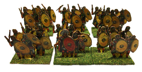Paper Soldiers - Roman Auxiliary open-order Javelinmen (28mm) x 6 stand (Type 1) - @
