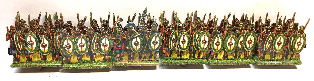 Roman Auxiliary White Shield (28mm) x 6 stand - Paper Soldiers - @