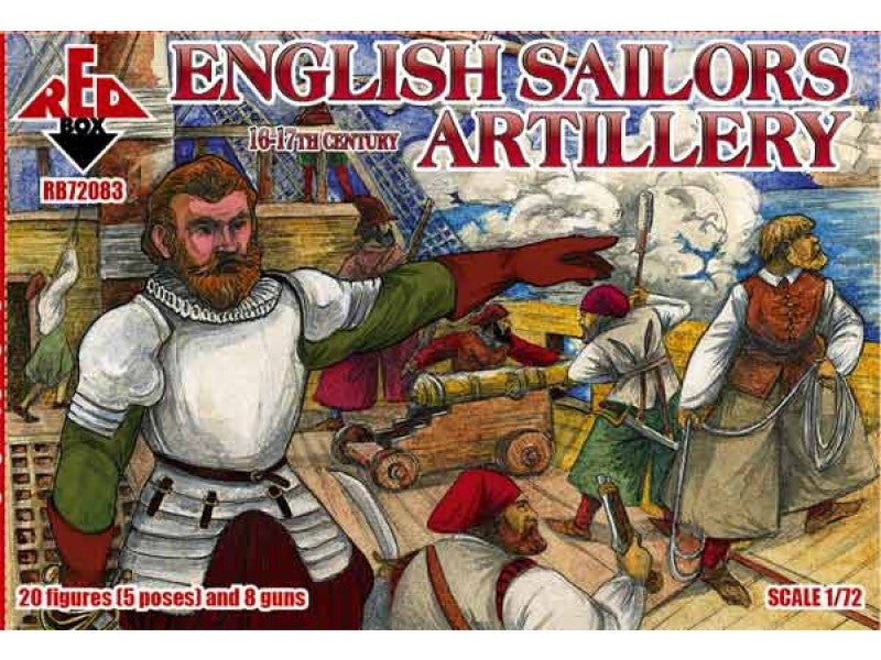 Red Box - 72083 - English sailors artillery - 1:72