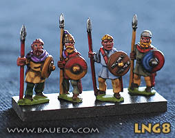 Baueda - Lombard Militia (8 foot) - 15mm