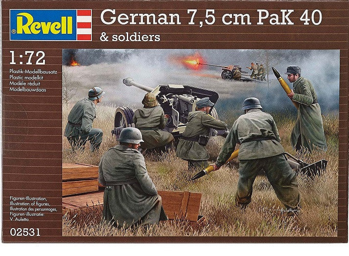 Revell - 02531- German Pak 40 With Soldiers