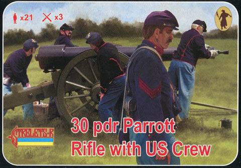 STRELETS 182 30 PDR PARROTT RIFLE WITH US CREW AMERICAN CIVIL WAR ACW 1/72