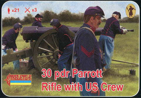 30 pdr Parrott Rifle with US crew - 1:72 - Strelets - 182