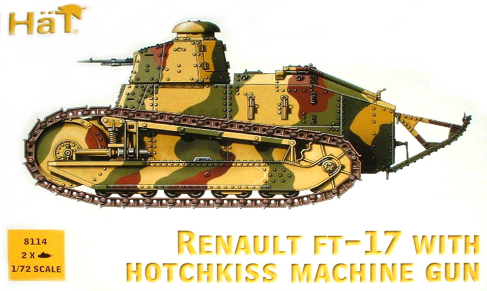 Renault FT-17 with hotchkiss machine gun - 1:72 - Hat - 8114