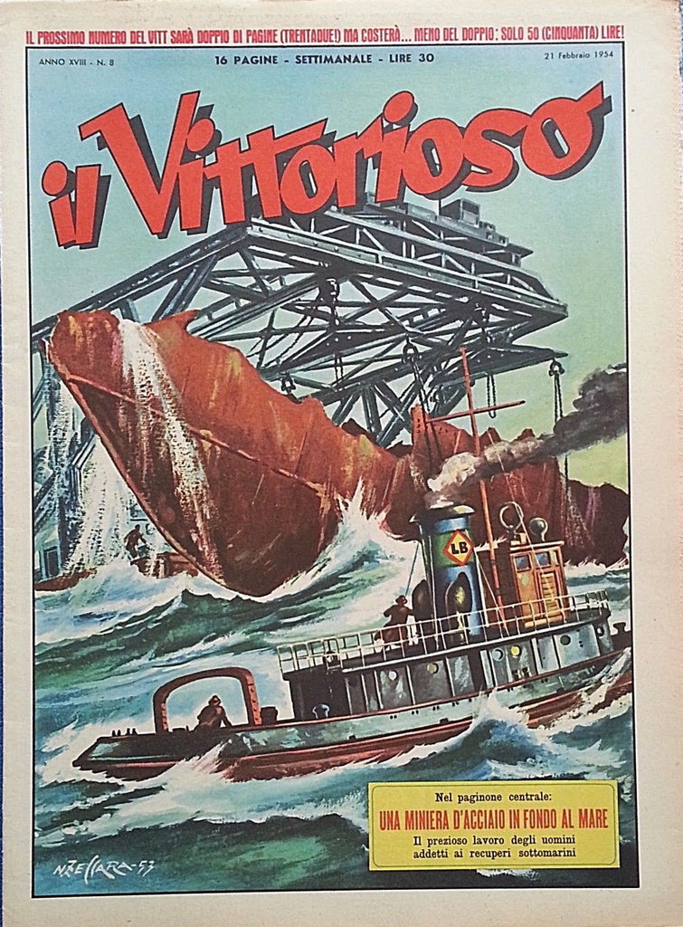 Libri - Il Vittorioso - Una miniera d'acciaio in fondo al mare - N.8