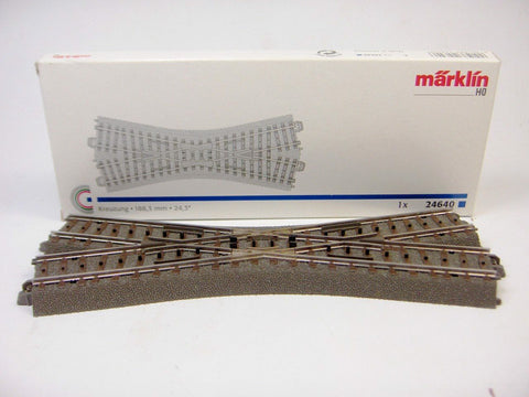 Marklin - Incrocio Lunghezza 188,3 mm - 24,3° - H0 - 24640