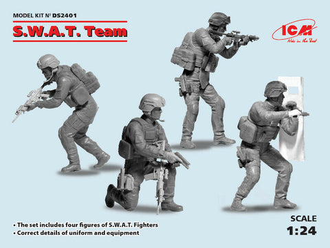 ICM DS2401 - S.W.A.T. Team (4 figures) Diorama Set - 1:24
