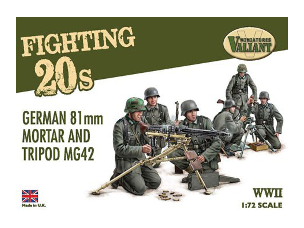 Valiant Miniatures - FT002 - German 91mm mortar and tripod MG42 - 1:72