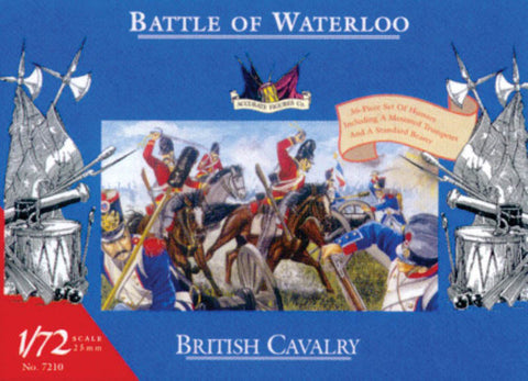 NAPOLEONIC WARS 1:72 British Cavalry Waterloo Accurate Figures 7210 @