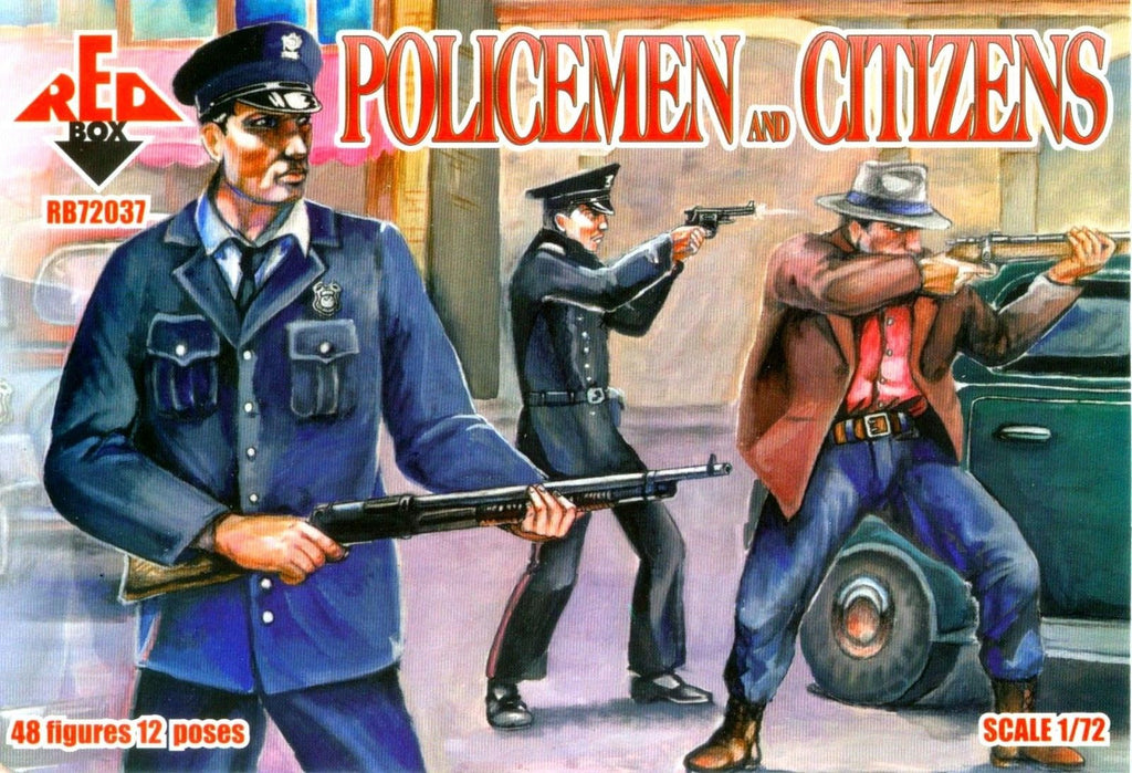 Red Box - 72037 - Policemen and citizens - 1:72