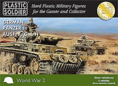 Plastic Soldier - WW2V15009 - German panzer III ausf. F,G & H - 15mm - @